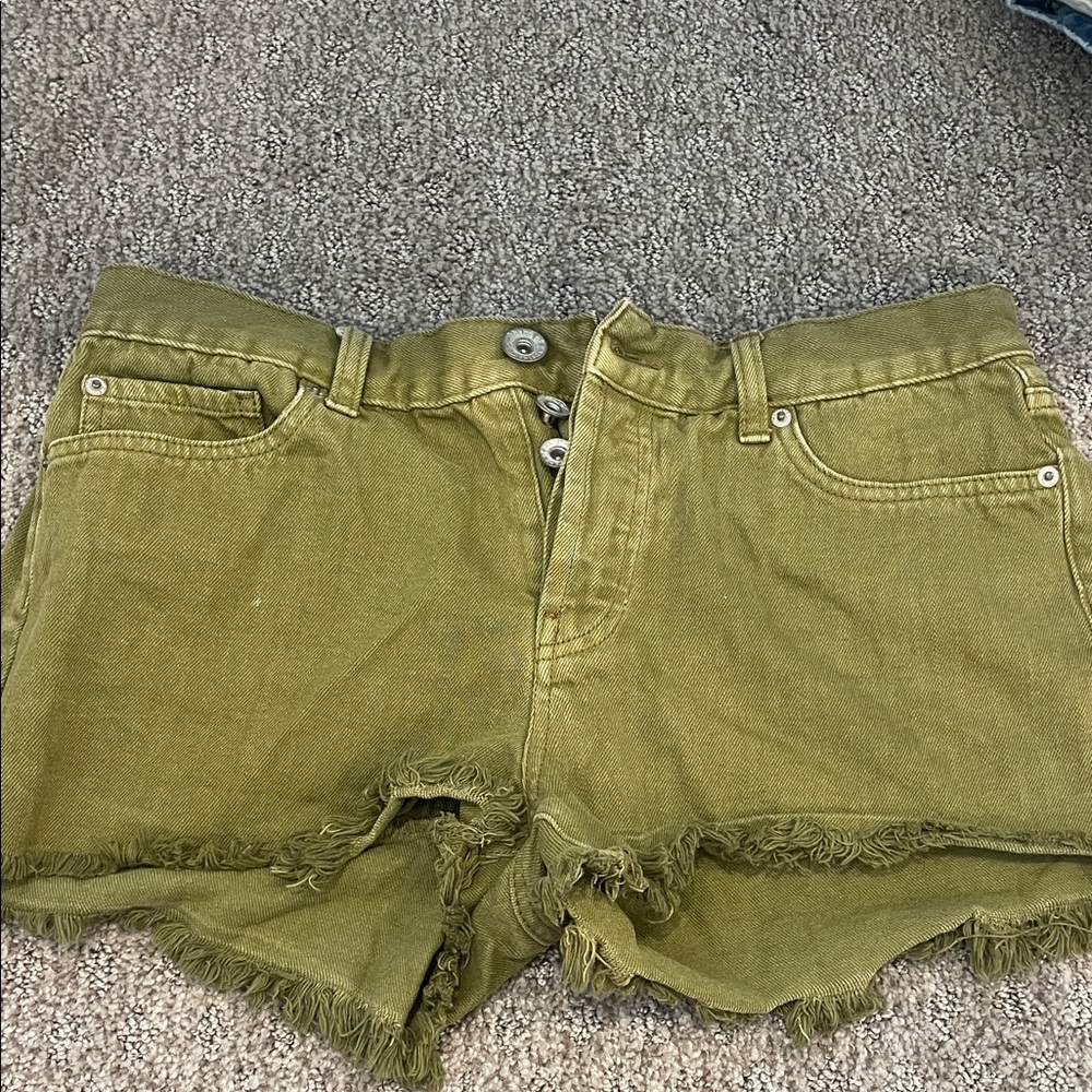 Band of Gypsies Olive Jean Shorts